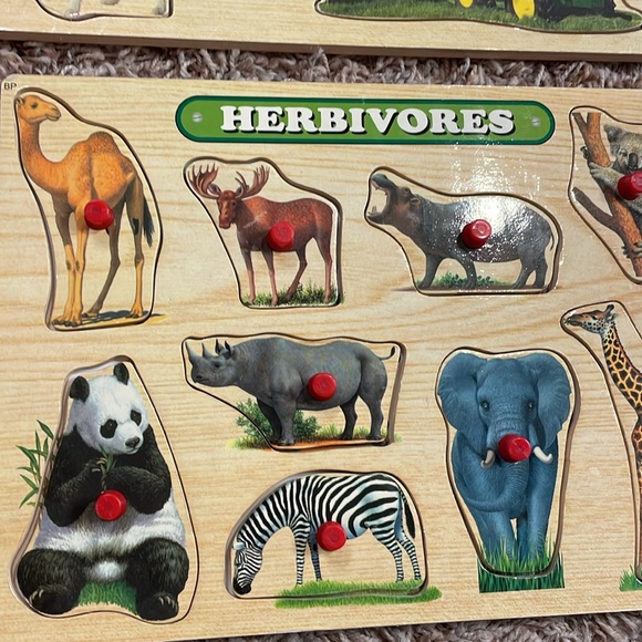 Baby wooden learning puzzles - Picture 3 of 4